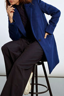 Manteau En Laine - Bleu Marine - Lili Sidonio - Femme