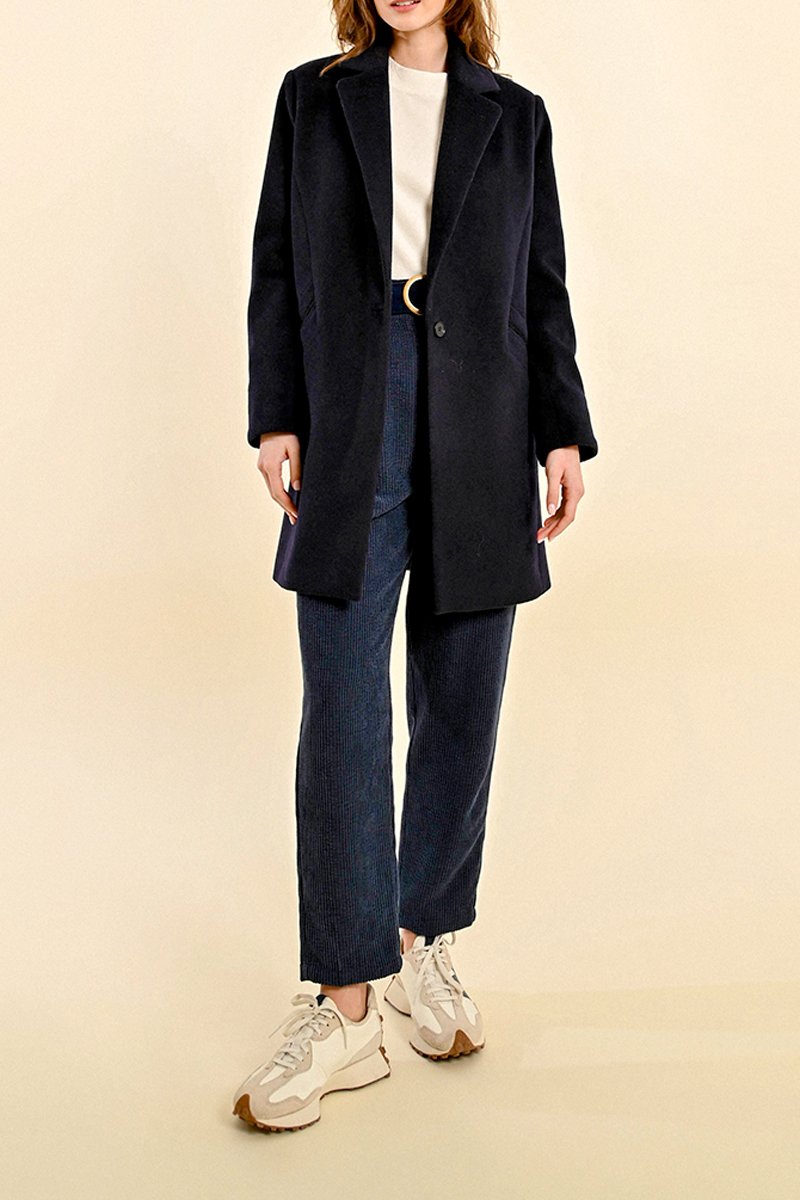 Manteau - Bleu Marine - Molly Bracken - Femme