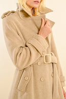 Coat - Beige - Molly Bracken - Women's