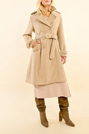 Coat - Beige - Molly Bracken - Women's