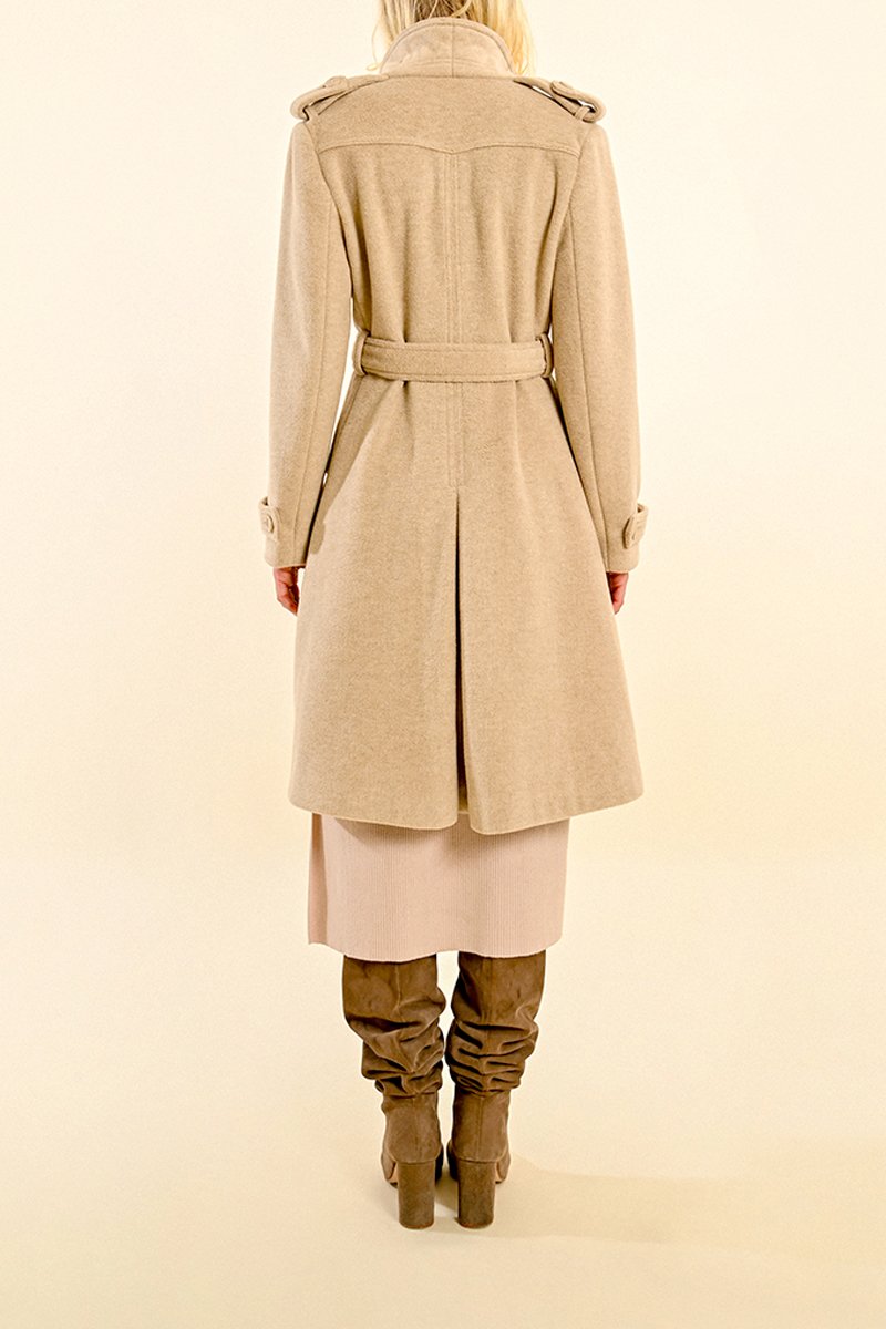 Coat - Beige - Molly Bracken - Women's