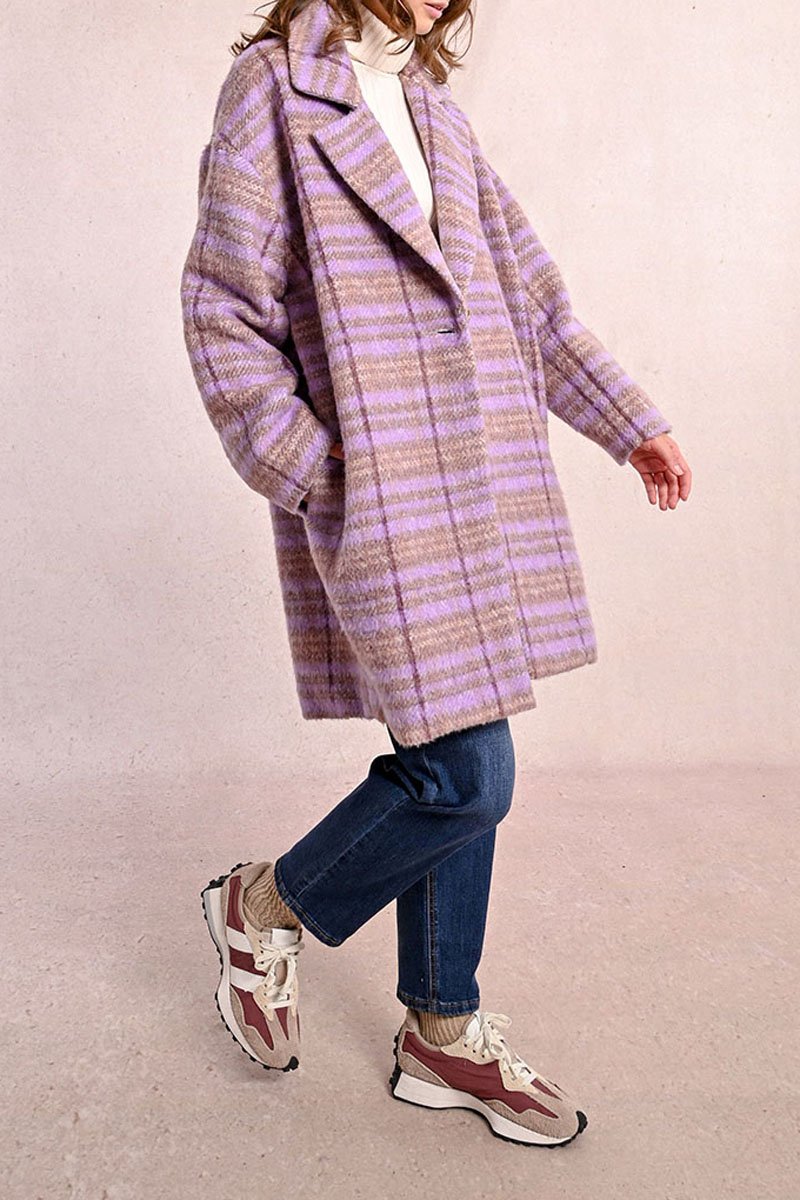 Manteau - Mauve - Molly Bracken - Femme