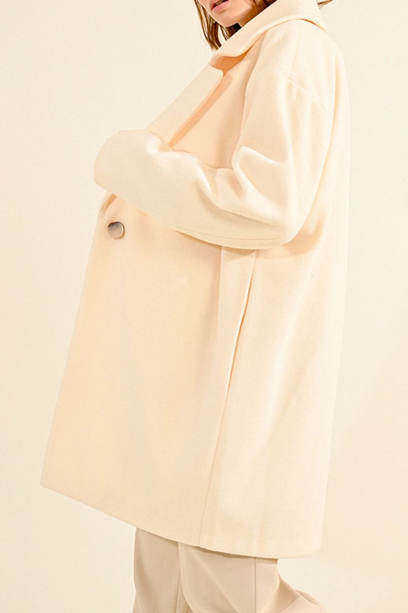 Coat - Cream - Molly Bracken - Women's