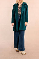 Coat - Teal Blue - Molly Bracken - Women's