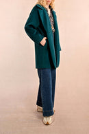 Coat - Teal Blue - Molly Bracken - Women's