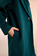 Coat - Teal Blue - Molly Bracken - Women's
