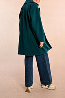 Coat - Teal Blue - Molly Bracken - Women's