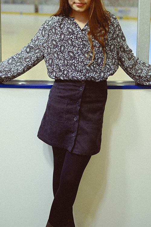 Blouse - Bleu - Molly Girl - Enfant