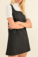 Dungaree Dress - Black - Lili Sidonio - Women's