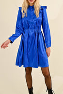Trapeze Dress - Royal Blue - Lili Sidonio - Women's
