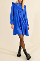 Trapeze Dress - Royal Blue - Lili Sidonio - Women's