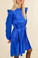 Trapeze Dress - Royal Blue - Lili Sidonio - Women's