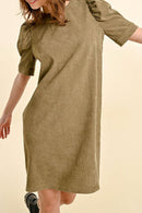 Straight Dress - Khaki - Molly Bracken - Women's