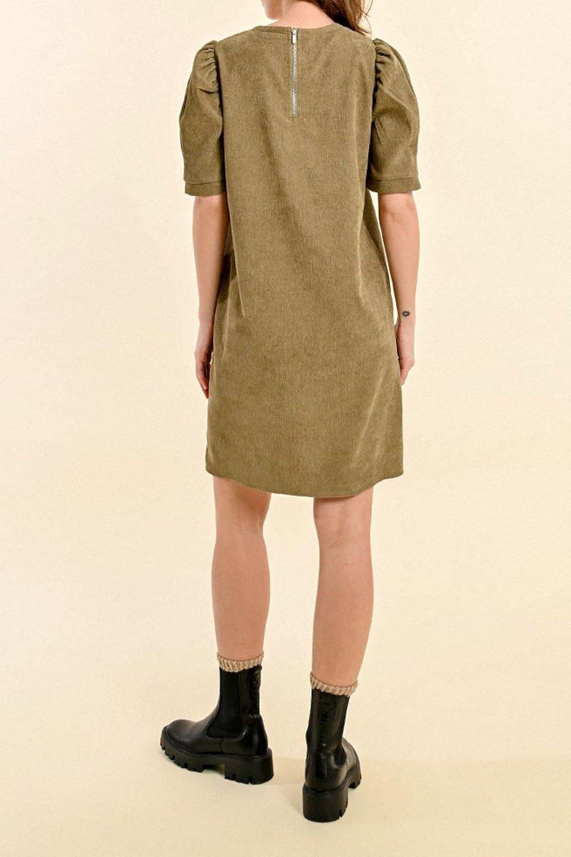Straight Dress - Khaki - Molly Bracken - Women's