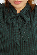 Robe Plissée - Vert Foncé - Lili Sidonio - Femme