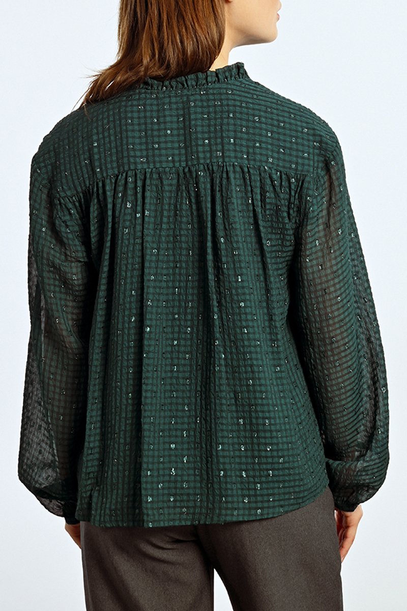 Chemisier - Vert Foncé - Lili Sidonio - Femme