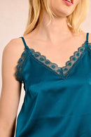 Camisole - Teal Blue - Molly Bracken - Women's