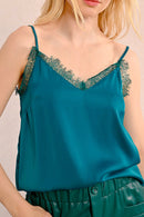 Camisole - Teal Blue - Molly Bracken - Women's