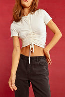 Crop Top - Off-White - Lili Sidonio - Women's