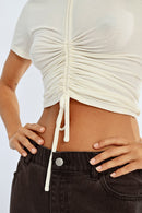 Crop Top - Off-White - Lili Sidonio - Women's