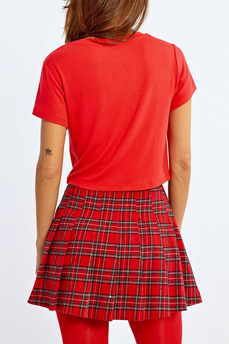 T-Shirt - Red - Lili Sidonio - Women