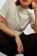 T-Shirt - Off-White - Lili Sidonio - Women's