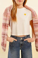 T-Shirt - Blanc Cassé - Molly Girl - Enfant