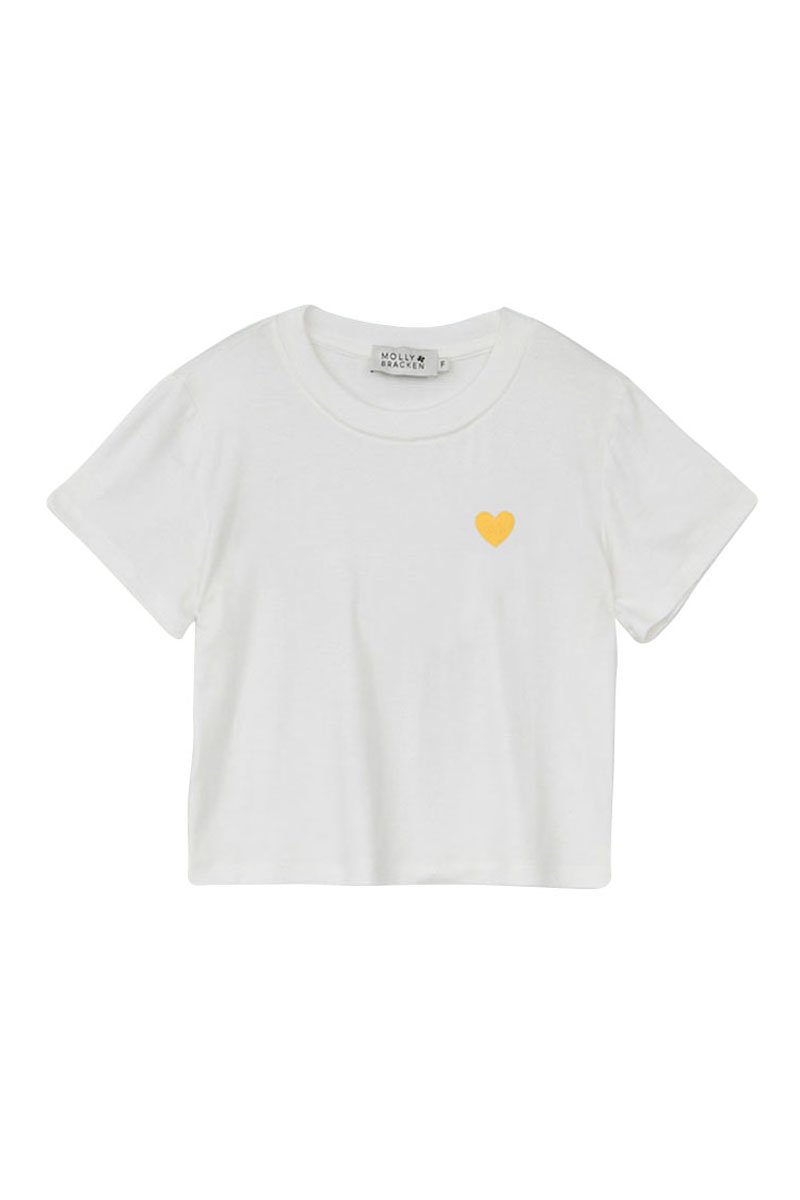 T-Shirt - Blanc Cassé - Molly Girl - Enfant