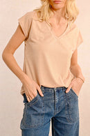 T-Shirt - Beige - Molly Bracken - Women