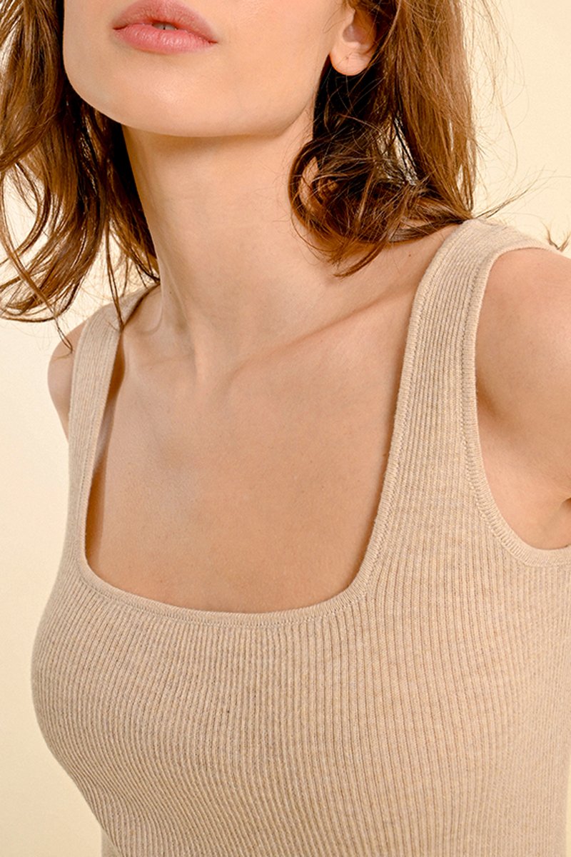 Tank top - Beige - Molly Bracken - Women's