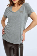 T-Shirt - Light Heather Grey - Lili Sidonio - Women's