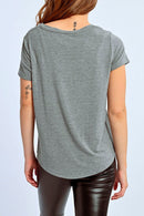 T-Shirt - Light Heather Grey - Lili Sidonio - Women's
