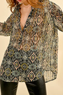 Blouse - Green - Molly Bracken - Women