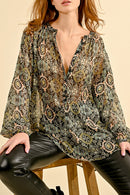 Blouse - Green - Molly Bracken - Women