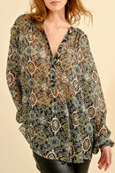 Blouse - Green - Molly Bracken - Women