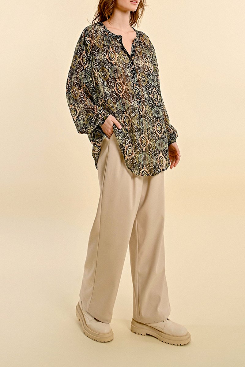 Blouse - Green - Molly Bracken - Women