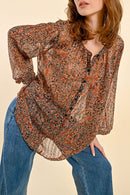 Blouse - Brown - Molly Bracken - Women