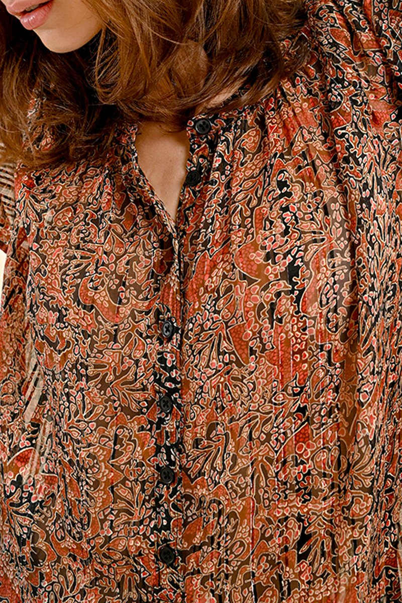 Blouse - Brown - Molly Bracken - Women