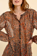 Blouse - Brown - Molly Bracken - Women