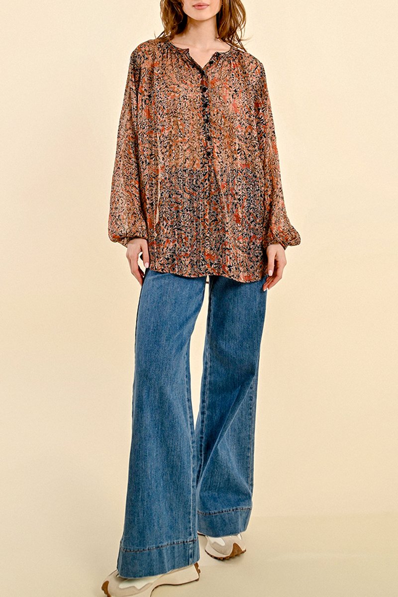 Blouse - Brown - Molly Bracken - Women