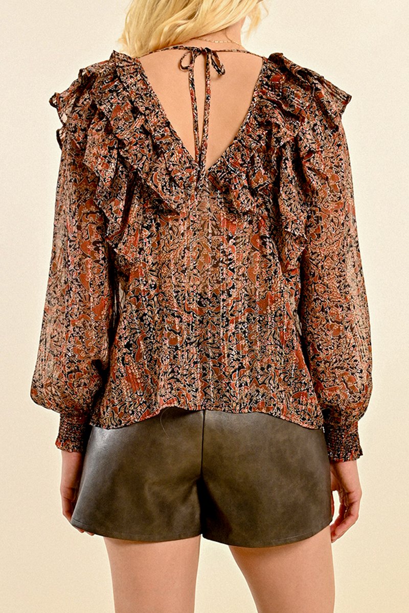 Blouse - Marron - Molly Bracken - Femme