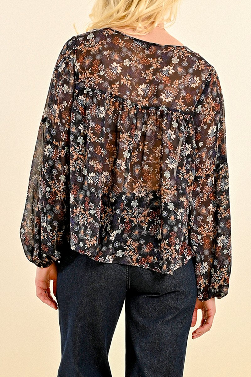 Blouse - Noir - Molly Bracken - Femme