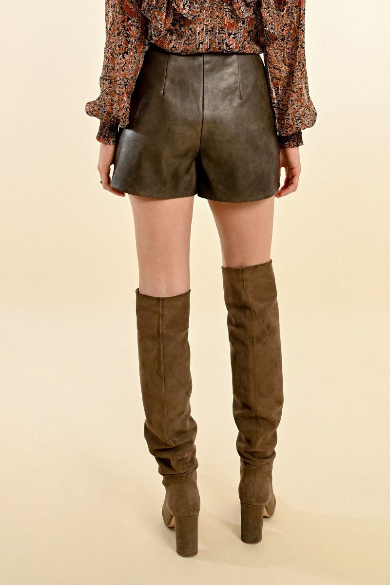 Shorts - Dark Brown - Molly Bracken - Women's