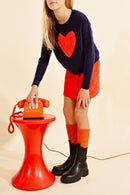 Jupe Droite - Orange - Molly Girl - Enfant