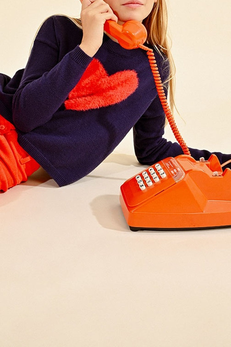 Jupe Droite - Orange - Molly Girl - Enfant