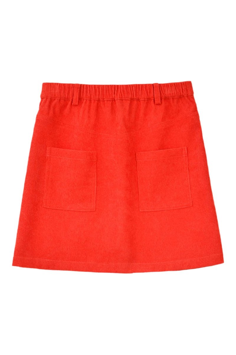 Jupe Droite - Orange - Molly Girl - Enfant