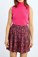 Pleated Skirt - Pink - Lili Sidonio - Women's