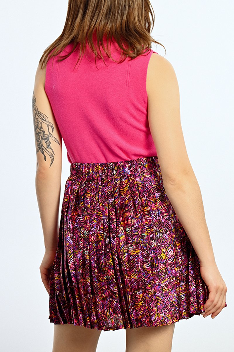 Pleated Skirt - Pink - Lili Sidonio - Women's