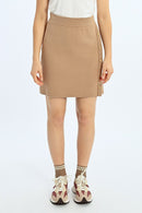 Straight Skirt - Beige - Lili Sidonio - Women's