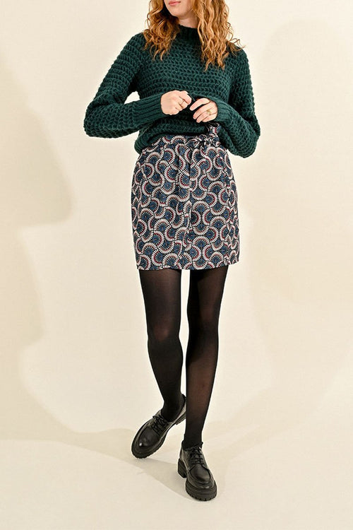 Jupe Droite - Bleu - Molly Bracken - Femme